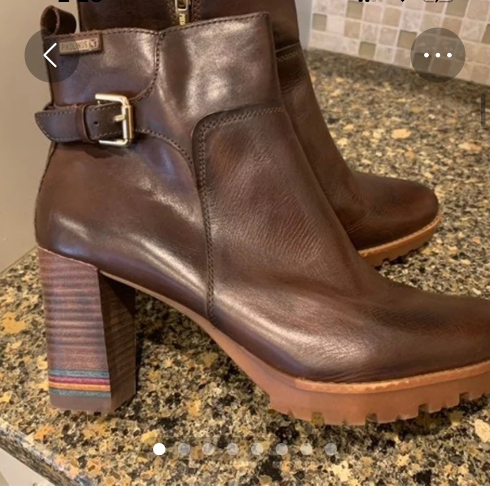 PIKOLINOS - NEVER WORN Italian zipper heel leather boot.bought these in Rome